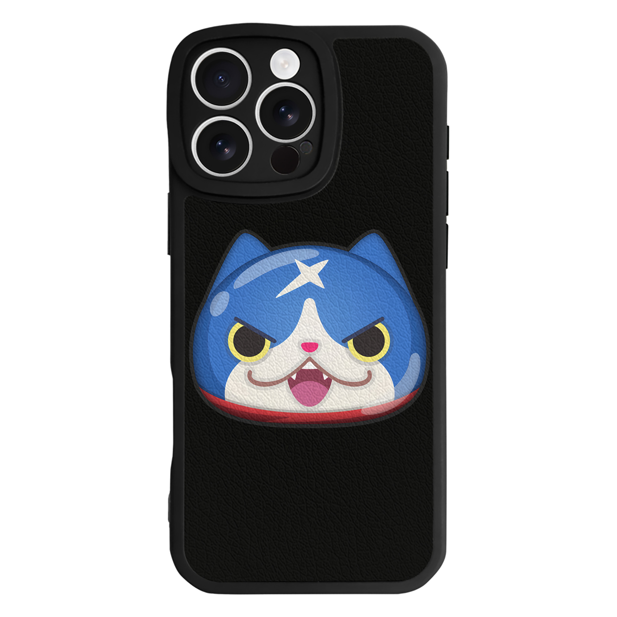 （画像用） 妖怪ウォッチ Yo-kai Watch 【iPhone 16シリーズ対応】シリコンスマホケース（レザー調） 材質：シリコン